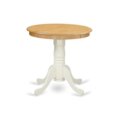 Giratree Round 47 Inch Dining Table for 4, Farmhouse Circle Kitchen Table, Rustic Dinner Table with Wood Strip Base for Dining Room Kitchen Living Roo — TikTok Shop Feed review