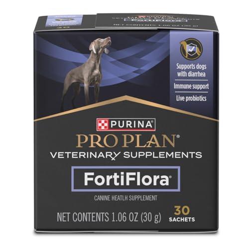 Purina Pro Plan Veterinary Diets Probiotic Dog Supplement, Fortiflora Canine Nutritional Supplement, 30 ct Box — Pet Supplies review
