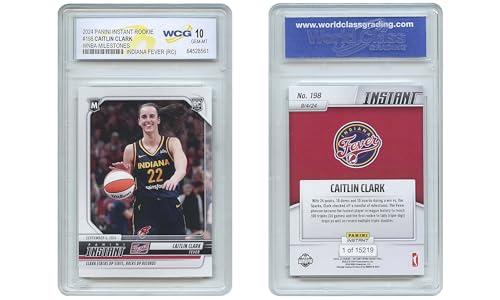 2024 Panini Caitlin Clark Rookie Card Milestones #198 RC - Graded Gem Mint 10 — Sports & Outdoors review