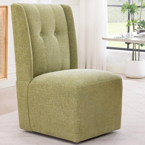 {TOP.1 dining chair}Modern Dining Chairs, Comfy Dining Room Chairs with Thick Cushions, Upholstered Fabric Kitchen Side Chairs with Metal Legs, Black — TikTok Shop Feed review