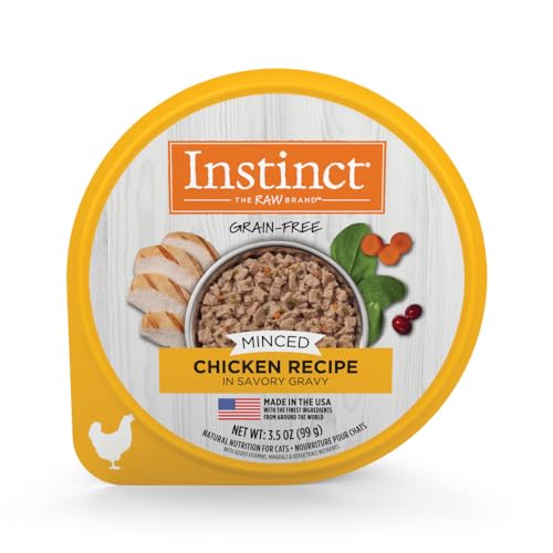 Instinct Original Minced Natural Wet Cat Food, Grain Free Recipe - Real Chicken, 3.5 oz. Cups (Pack of 12) — Pet Supplies review