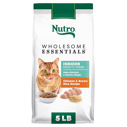 Nutro Wholesome Essentials Dry Cat Food, Indoor Cat Food Dry Chicken & Brown Rice Recipe, 5 lbs. — Pet Supplies review