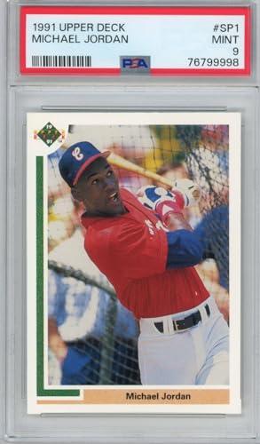 Graded 1991 Upper Deck UD Michael Jordan #SP1 Rookie RC Baseball Card PSA 9 Mint — Sports Cards review