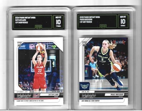 Graded Gem Mint 10 Caitlin Clark #195 & Paige Bueckers #114 Basketball 2 Card Rookie Lot 1st Overall Draft Picks And Rookie Of The Year Winners The Last 2 Seasons.You Will Receive Both Cards Shown — Sports Cards review