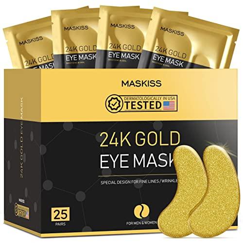 24k Gold Moisturizing Eye Mask, 60pcs/set Tightening and Lifting Eye Patches, Hydrating Brightening & Firming Eye Sticker, Beauty & Personal Eye Care — TikTok Shop Feed review