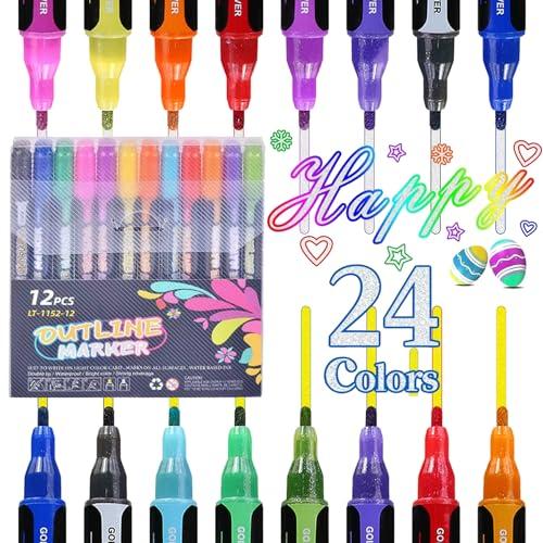 36-color Coloring Multifunction Graffiti Pen, 36pcs Colorful Highlighter Marker Pen, Writing Doodle Stationery for Crafts, School, Office, Home Use, V — TikTok Shop Feed review