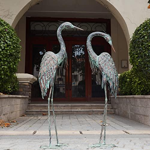 Metal-Strange Bird Outdoor Statue,Multi-color Animal Art Courtyard Decoration,Tabletop Ornaments Statue Decoration Crafts for Outdoor Lawn,Courtyard,G — TikTok Shop Feed review