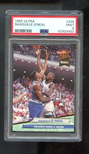 1992-93 Fleer Ultra #328 Shaquille O'Neal ROOKIE RC PSA 9 Graded Card Shaq ONeal — General review